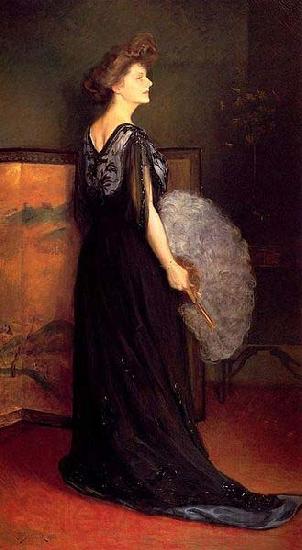 Julius LeBlanc Stewart Portrait of Mrs. Francis Stanton Blake Germany oil painting art